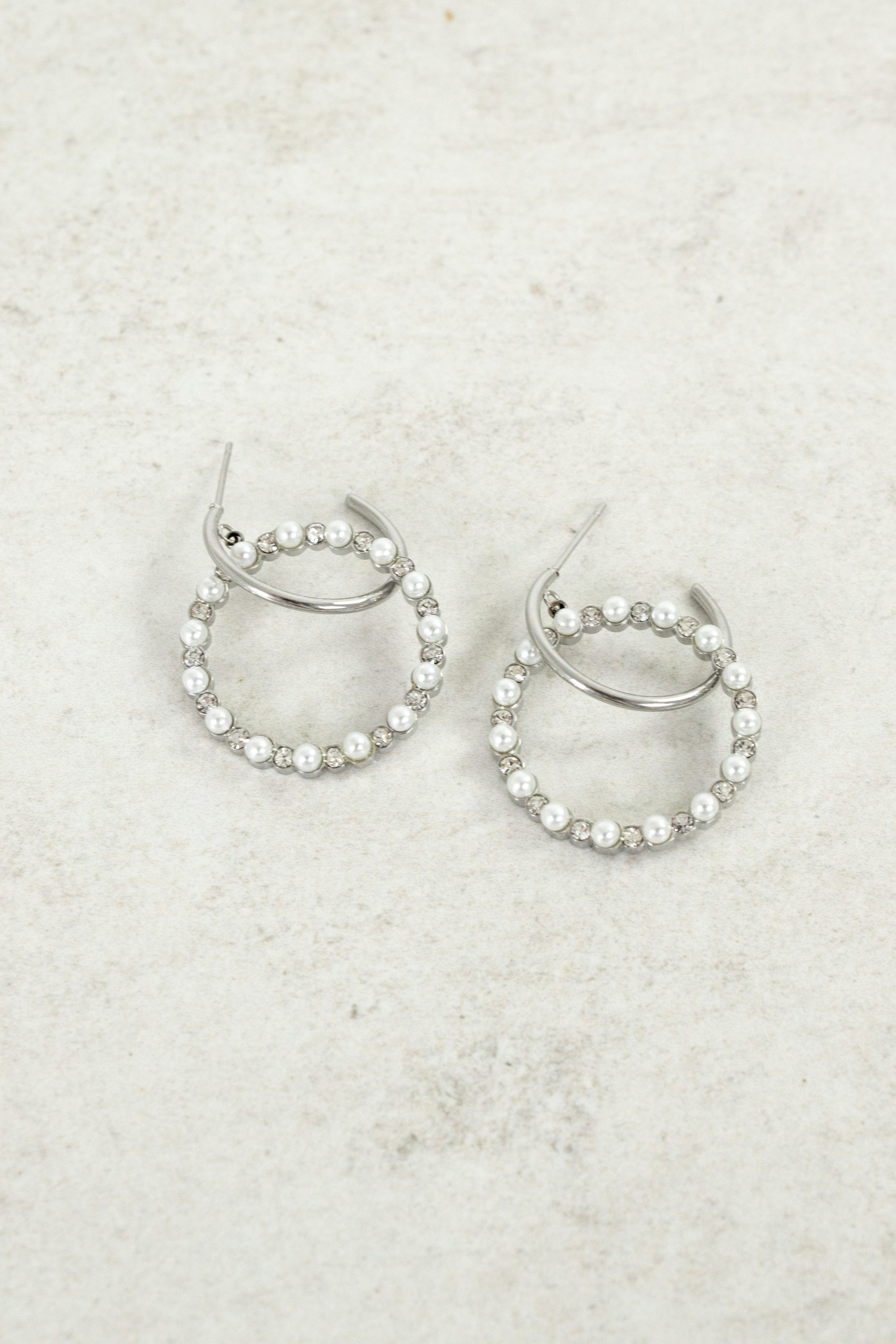 Gem hoop deals earrings