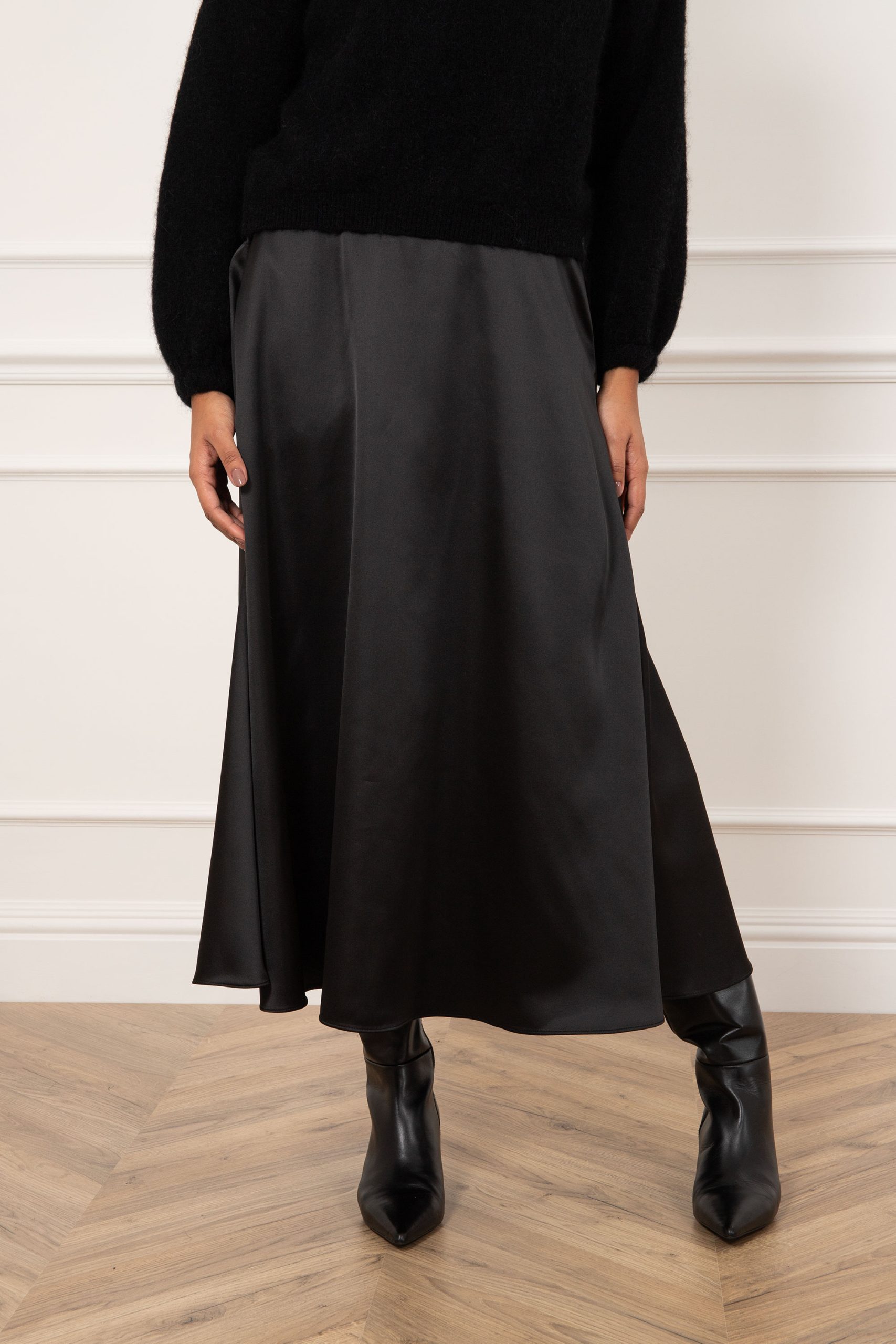 Lina A Line Skirt Black My Best Friends Wardrobe Limited