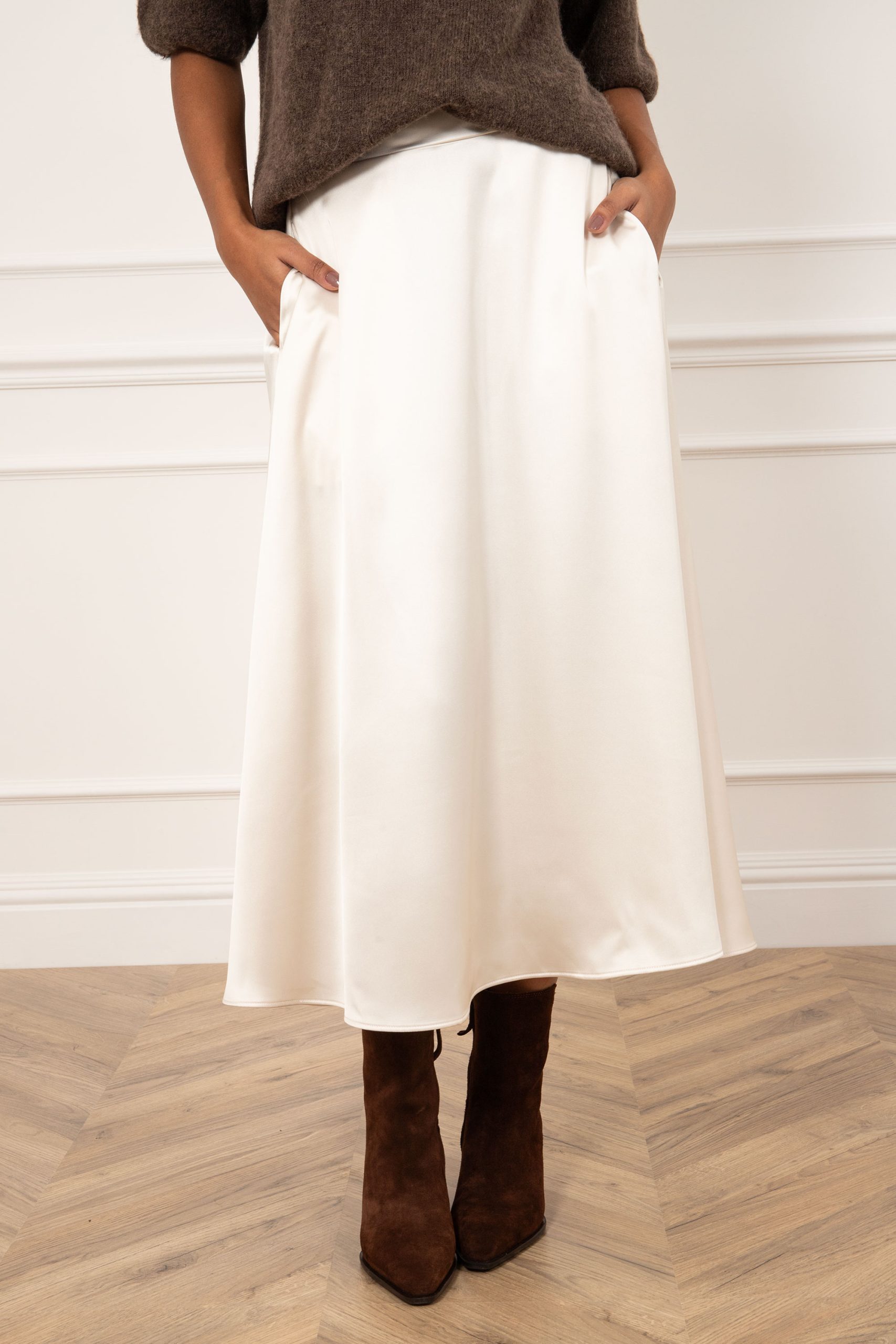 White a line skirt discount