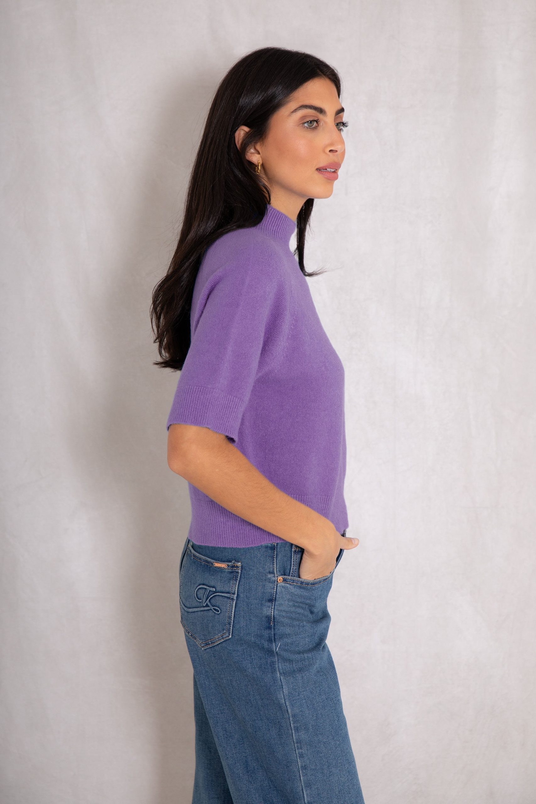 Miley Cropped Sweater Orchid My Best Friends Wardrobe Limited