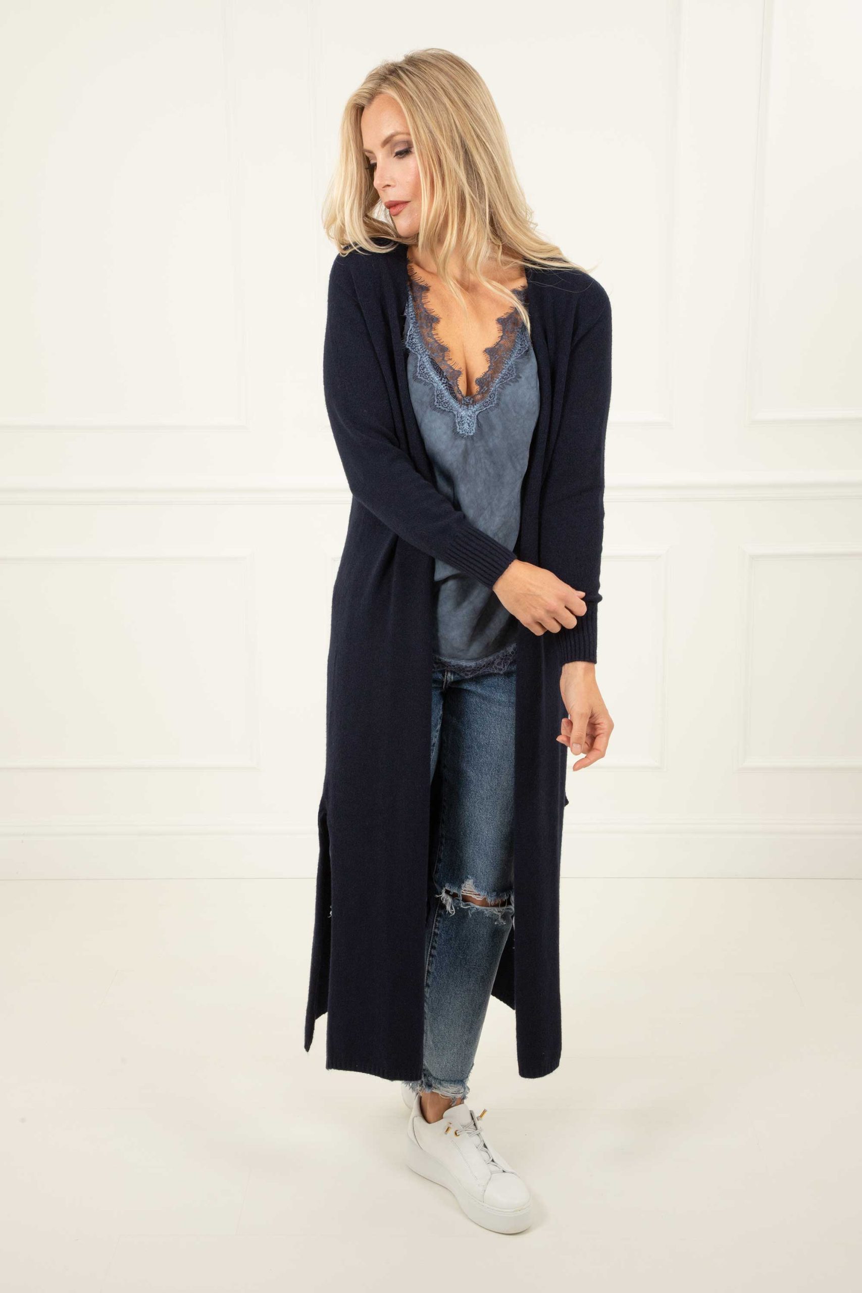Katie Maxi Cardigan Navy MBFW Events Limited